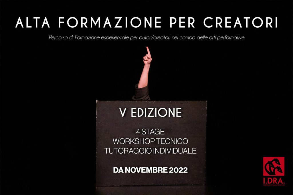 V edizione del Corso di Alta Formazione per CREATORI