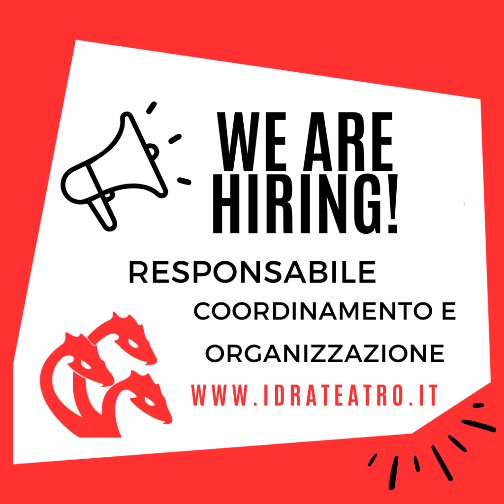 We are hiring! Responsabile coordinamento e organizzazione