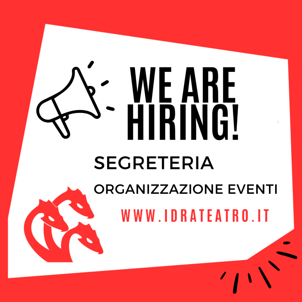 We are hiring! Segreteria organizzazione eventi