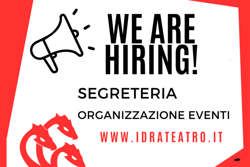 Copia di We are hiring! Organizzazione